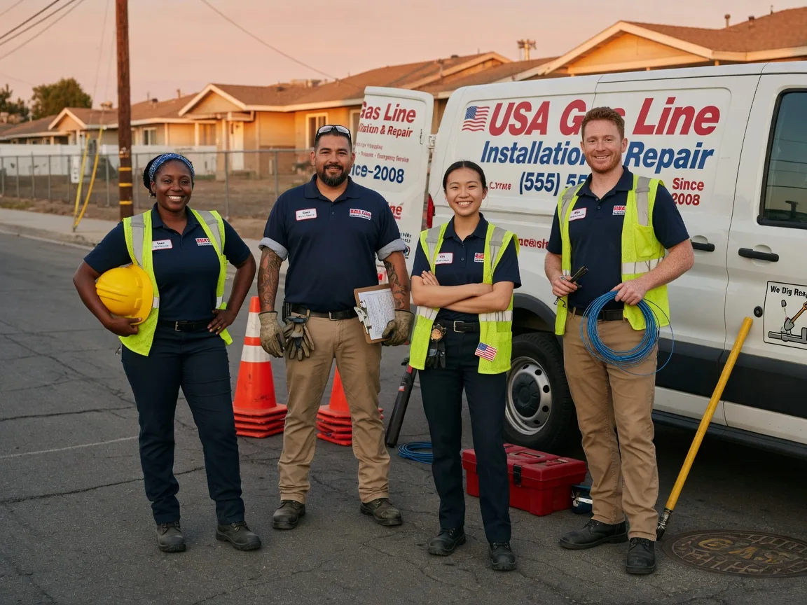 Gas Line Installation company in Honey Grove, PA